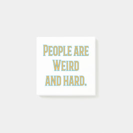 Mensen zijn raar en moeilijk post-it® notes