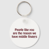 Mensen zoals jullie vingers Sleutelhanger (Voorkant)