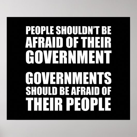 Mensen zouden niet bang moeten zijn voor hun reger poster (Voorkant)