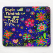 "Mensen zullen zich herinneren..." inspiratie Muismat (Voorkant)