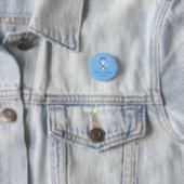 Mensenhandel Awareness Angel Ribbon Pin Ronde Button 3,2 Cm (In situ)