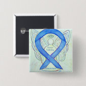 Mensenhandel Awareness Angel Ribbon Pin Vierkante Button 5,1 Cm (Voorkant /achterkant)