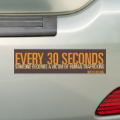 Mensenhandel en moderne slavernij-Bumpersticker Bumpersticker (Op auto)