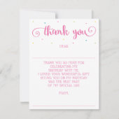 Mensenlijk bedankje met persoonlijke boodschap voo notitiekaartje (Voorkant)