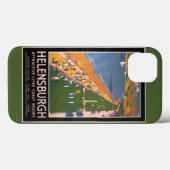 Mensenmassa langs Clyde Coast Beach Railways Poste Case-Mate iPhone Case (Achterkant (horizontaal))