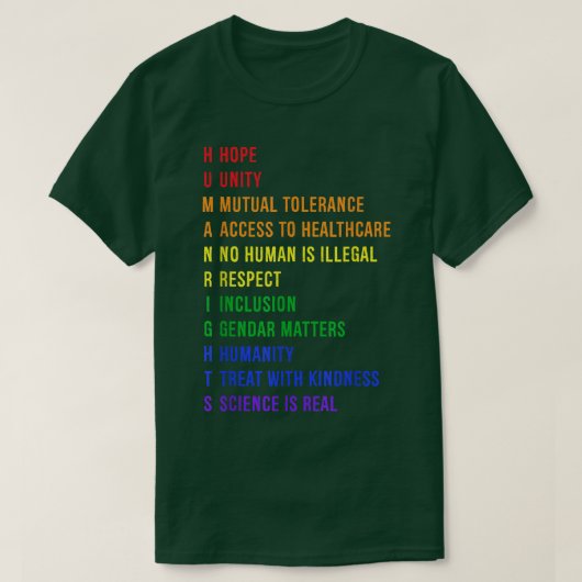 Mensenrechten2820 T-shirt (Design voorkant)