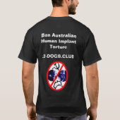 Mensenrechten Australië 2-honden.club T-shirt (Achterkant)