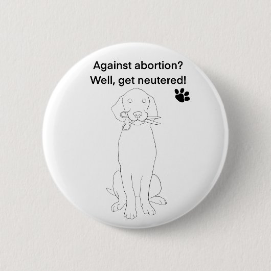 Mensenrechten bij abortus ronde button 5,7 cm (Voorkant)