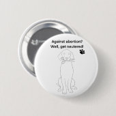Mensenrechten bij abortus ronde button 5,7 cm (Voorkant /achterkant)