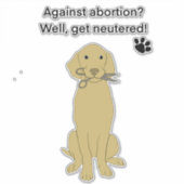 Mensenrechten bij abortus sticker (Voorkant)