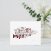 Mensenrechten Briefkaart (Staand voorkant)