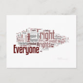 Mensenrechten Briefkaart (Voorkant)