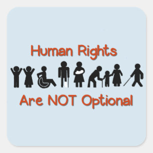 Mensenrechten: Disability Protest Sticker