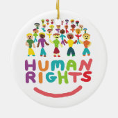 Mensenrechten Keramisch Ornament (Achterkant)