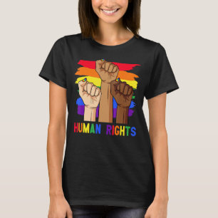 Mensenrechten Macht Eerste LGBT Pride Gay Lesbisch T-shirt