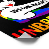 Mensenrechten onbreekbare LGBT Pride maand 2022 Poster (Hoek)