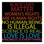 Mensenrechten Perfect Poster (Voorkant)