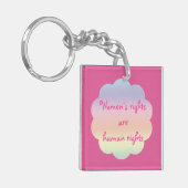 Mensenrechten: Rainbow Sleutelhanger voor mensenre (Voorkant Links)