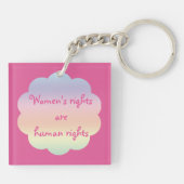 Mensenrechten: Rainbow Sleutelhanger voor mensenre (Achterkant)