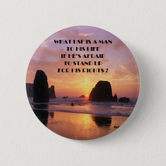 Mensenrechten Ronde Button 5,7 Cm (Voorkant)