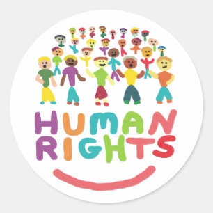 Mensenrechten Ronde Sticker