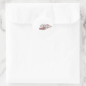 Mensenrechten Ronde Sticker (Tas)