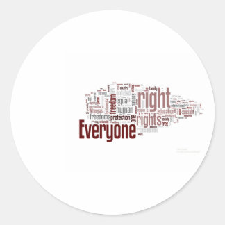 Mensenrechten Ronde Sticker