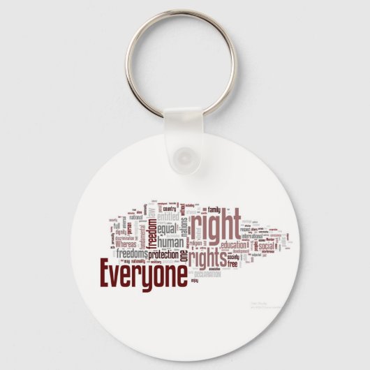 Mensenrechten Sleutelhanger (Voorkant)