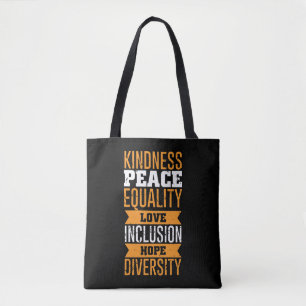 Mensenrechten Vredesliefdesintegratie Gelijkheid v Tote Bag