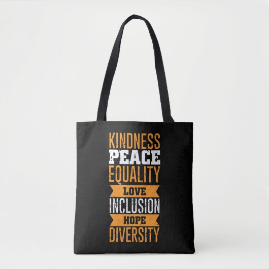 Mensenrechten Vredesliefdesintegratie Gelijkheid v Tote Bag (Voorkant)