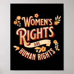 Mensenrechten zijn feministische pro choice poster