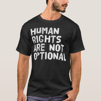 MENSENRECHTEN ZIJN GEEN OPIONALE LGB Gay Gift Ide T-shirt