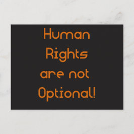 Mensenrechten zijn geen optioneel Briefkaart
