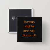 Mensenrechten zijn geen optionele Button (Voorkant /achterkant)