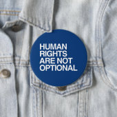 MENSENRECHTEN ZIJN GEEN OPTIONELE -.png Ronde Button 4,0 Cm (In situ)