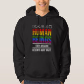 Mensenrechtengelijkheid ondersteunt LGBT-bewustzij Hoodie (Voorkant)