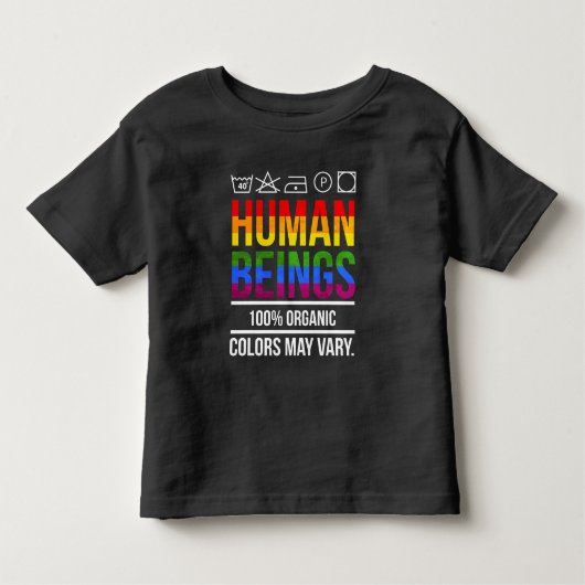 Mensenrechtengelijkheid ondersteunt LGBT-bewustzij Kinder Shirts (Voorkant)