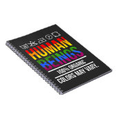 Mensenrechtengelijkheid Steun LGBT Bewustheid Notitieboek (Rechterzijde)