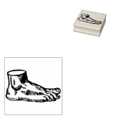 mensenvoet rubberstempel (Gestempeld)