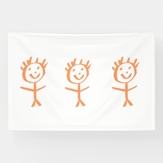 mensfiguurtje spandoek (Horizontaal)