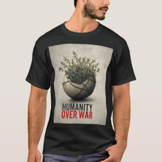 Mensheid Boven Oorlog – Anti Wereldoorlog Protest T-shirt