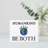 mensheid briefkaart (Staand voorkant)