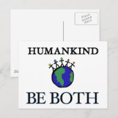 mensheid briefkaart (Voorkant / Achterkant)