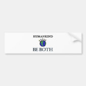 mensheid bumpersticker (Voorkant)