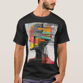 Mensheid en technologie: een algoritmische fusie t-shirt
