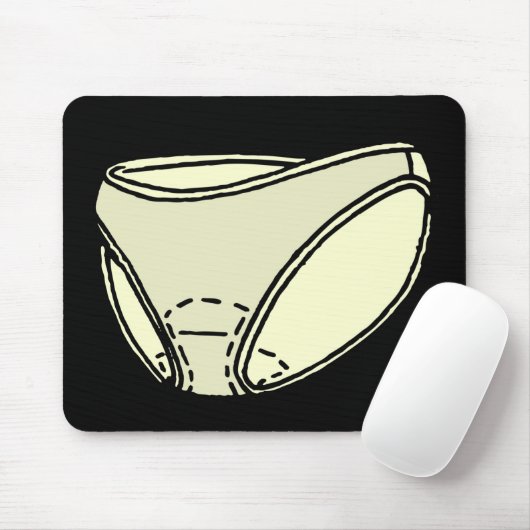 MENSTRUELPADS IN ONDERWARE MUISMAT (Met muis)