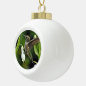 mensvogel keramische bal ornament (Rechts)