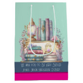 Menta magenta stalen blauwe boekwekkers pastel medium cadeauzakje (Achterkant)