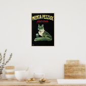 MENTA PEZZIOL PADOVA  Italiaans liquor Advert. Poster (Keuken)