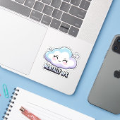 Mentaal AFK – Hersen Offline Custom vinyl sticker (Laptop met iPhone)